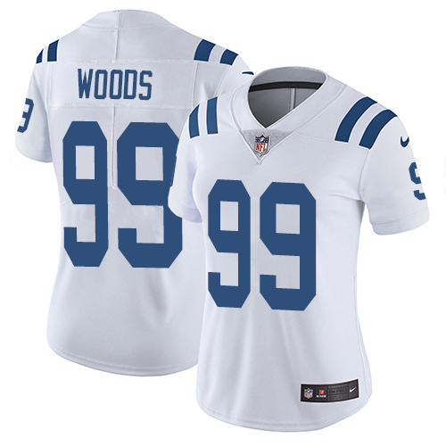 Indianapolis Colts #99 Limited Al Woods White Nike NFL Road Women Vapor Untouchable jerseys